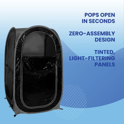 WeatherPod® MyPod™ 1-Person Tinted Window Pop-Up Sports Shelter - style: Black