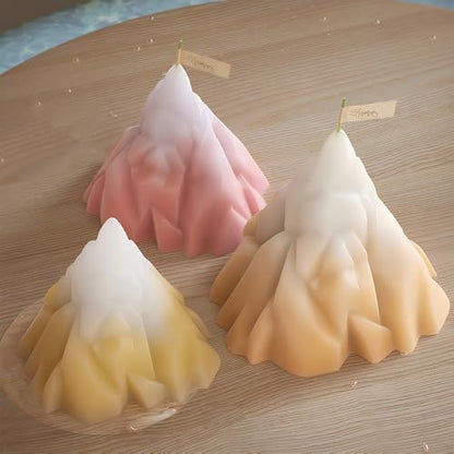 2 pcs Iceberg Candle Mold,iceberg Resin Molds Silicone mold for Candles Home Decoration Silicone molds Resin Snow mountain Soap molds Cartoon mold DIY Fondant Cake Decoration