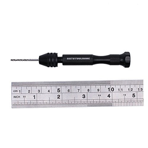 Precision Pin Vise Hand Drill Manual w/Micro Twist Drill Bits Set 0.5-3.0mm