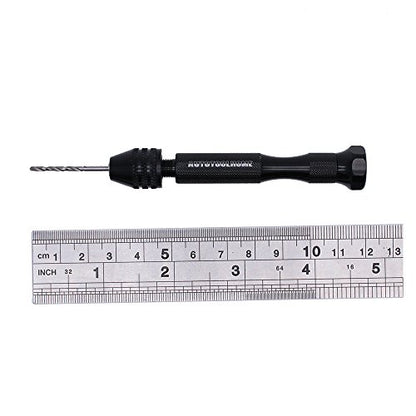 Precision Pin Vise Hand Drill Manual w/Micro Twist Drill Bits Set 0.5-3.0mm