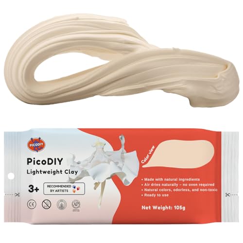 Air Dry Clay Lightweight, Flexible Modeling Clay for Adults Arts and Crafts - color: Skin