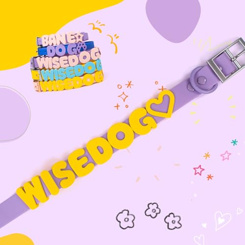 Wisedog Dog Charms for Collar, Yellow, 19MM - color: Yellow, size: 19mm