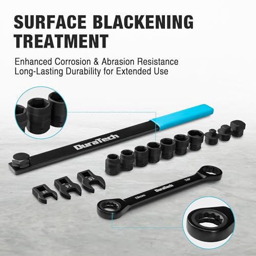 DURATECH 15-Piece Universal Ratcheting Serpentine Belt Tool Set
