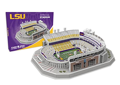 Pro Lion 3D Jigsaw Puzzle of Tiger Big Stadium Construction Building Kits - 88 Pieces | LSU Tigers Football League Gifts for Boys, Adults, Men & Kids Aged 7+ | Puzzles Games Kit for Creative Fans - color: Lsu Tiger Big Stadium