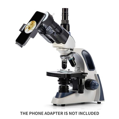 Swift SW380T 40X-2500X Research-Grade Trinocular Compound Lab Microscope with 2.0mp Camera and Software Windows and Mac Compatible and Slides - size: SW380T+1.3 camera
