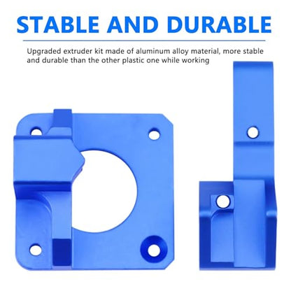 Haldis 3D Dual Gear Extruder, Upgraded Aluminum Alloy Block Bowden Extruder 1.75mm Filament for Creality Ender 3 Cr10 Cr-10 Pro Cr-10s Tornado
