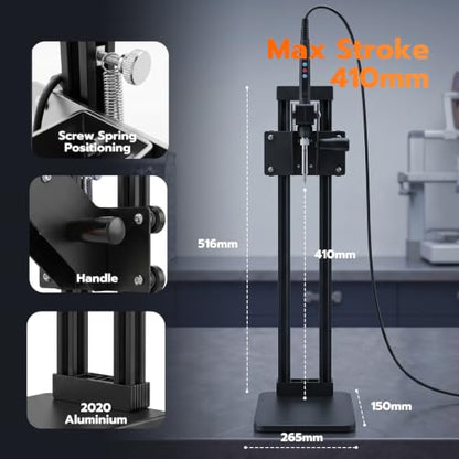 Vertical Heat Set Insert Tool Press for Large Plastic & 3D Print Components - color: Zw12xl+