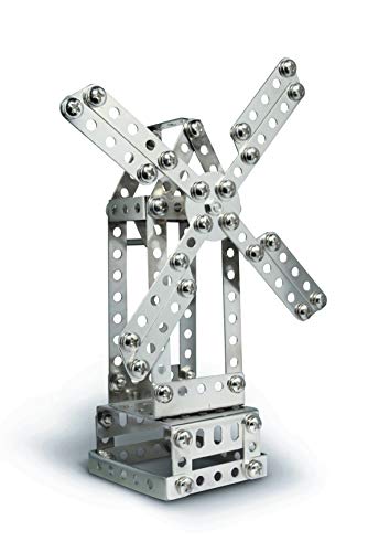 Eitech Crane and Windmill Construction Set and Educational Toy - Intro to Engineering and STEM Learning, Steel (10005-C05)