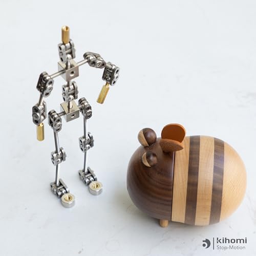 Studio Stop Motion Armature Kit - Feet Tie Down DIY Metal Puppet Figure Skeletons Easy Assembly for Animation Character Design & Creative Fun, Perfect for Stop Motion Animation (Silver, 6in) - size: 6in
