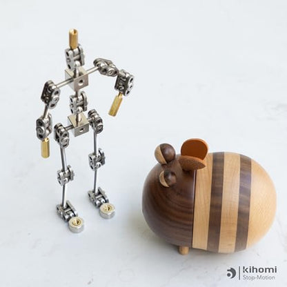 Studio Stop Motion Armature Kit - Feet Tie Down DIY Metal Puppet Figure Skeletons Easy Assembly for Animation Character Design & Creative Fun, Perfect for Stop Motion Animation (Silver, 6in) - size: 6in