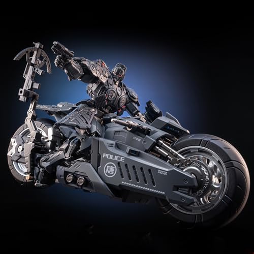 Pipigirl Moshow Assembly Free Mech Action Figure, Chang'an Guard Motorcycles Robot Dogs, 10.2 inch Length Collectible Mecha Kits - color: Jimo3