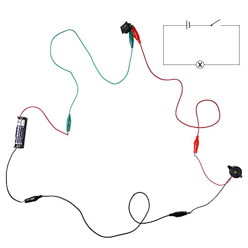 Sntieecr 6 Set 131 PCS DC Motors Kit, Mini Electric Motor 1.5-3V 15000RPM - style: 131 x Electric Circuit Kit