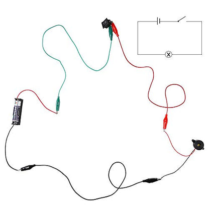 Sntieecr 6 Set 131 PCS DC Motors Kit, Mini Electric Motor 1.5-3V 15000RPM - style: 131 x Electric Circuit Kit