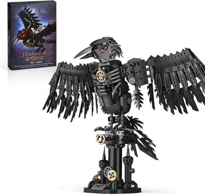 Mechanical Crow Building Set for Adult, Crow Bird Model Building Kit - style: Crow Set