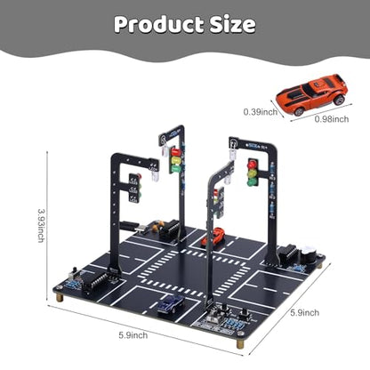 MIOYOOW LED Traffic Light Soldering Kit, STEM Electronic Project for School