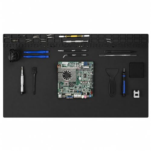 Kaisi Extra Large Soldering Mat, 932°F Heat Resistant Silicone Solder Mat - color: Black, size: 27.6'' x 15.7''