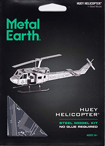 Metal Earth Huey UH-1 Helicopter 3D Metal Model Kit Fascinations - style: Traditional
