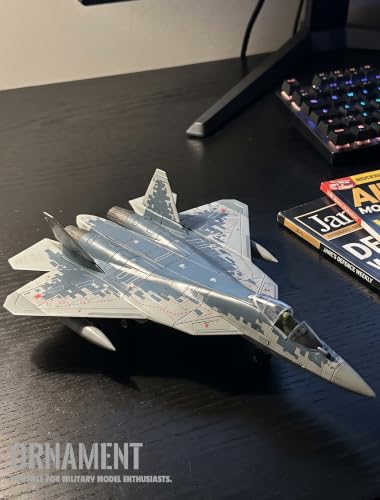 SEBUNAS 1/72 SU-57 Quick Build Fighter Jet Assemble Model Toy - color: 02.SU-57S