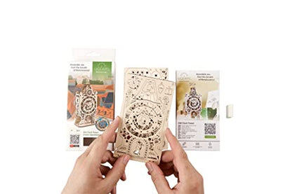 UGEARS Old Clock Tower 3D Wooden Puzzles for Adults - Wooden Model Kits for Adults Clock Kit for Do It Yourself Wood Building Kit for Adult Mechanical Puzzle Brain Teaser, Hobby Set