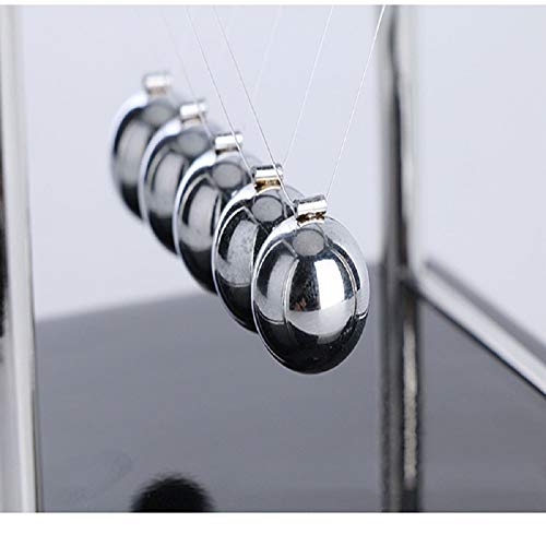 2pcs 13x11x13cm Development Educational Desk Gift Newtons Cradle Steel Balance Ball Physics Science Pendulum (2pcs 13.5x11.5x13.5cm)