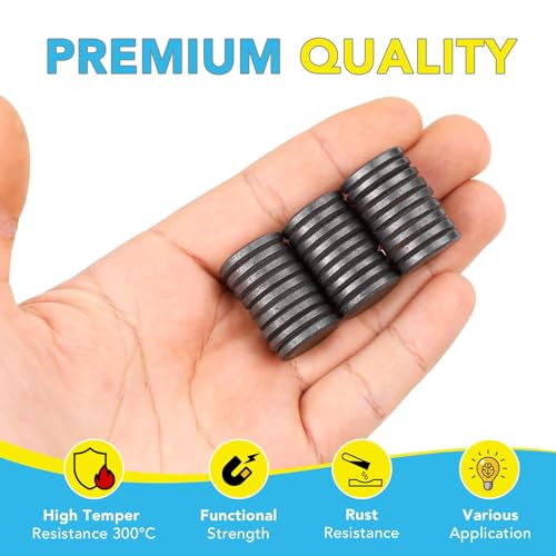 TRYMAG Magnets for Crafts 90pcs Science Education Magnets Magnetism Kits - size: 18x3mm-90Pcs