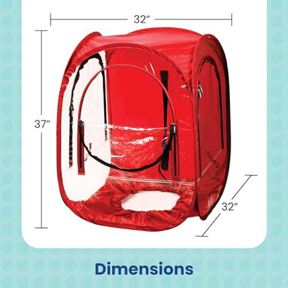 WeatherPod® ChairPod™ 1-Person Wearable Upper Body Pop-Up Pod - color: Red