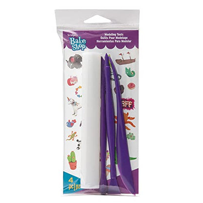 Sculpey Bake Shop® Clay Modeling Tools, 4 tools for use with polymer oven-bake clay, air dry clay and non dry clay, great for kids and all skill levels