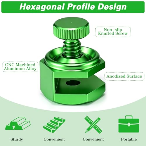 4 Pack Stair Gauge Set, Layout Tool for Framing Square, Green - color: Green