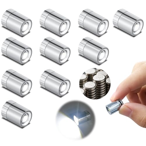 10PCS Cool White Mini LED Lights for DIY Craft, Model Displays, Miniatures - color: Cool White
