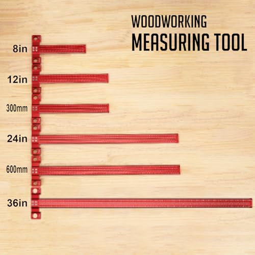 Precision Woodworking T Square 8inch, Reference Square for Layout & Setup - style: 8 inch