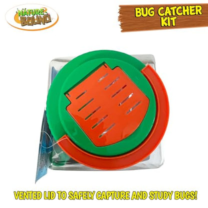 Nature Bound Bug Catcher Kit - 20 Piece Outdoor Exploration Set for Kids - Educational & Fun - Safe Insect Catch & Release with Bucket, Net, Magnifier & More - Great Gift for Young Explorers