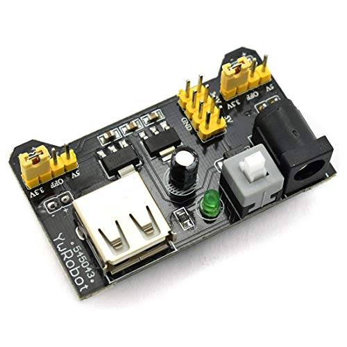 Tektrum Externally Powered Solderless 2200 Tie-Points Experiment Plug-in Breadboard with Aluminum Back Plate, Jumper Wires, Power Module, Wall Adaptor for Proto-Typing Circuit