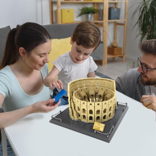 CAXIMSY Roman Colosseum Architecture Model Building Block Sets The Office Landmarks Skyline Set Toys Collection for Adults Kids 1756 Pieces - color: Rome Colosseumarchitecture