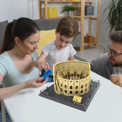 CAXIMSY Roman Colosseum Architecture Model Building Block Sets The Office Landmarks Skyline Set Toys Collection for Adults Kids 1756 Pieces - color: Rome Colosseumarchitecture