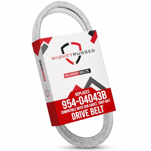 MightyRugged 754-04043, 954-04043 Transmission Drive Belt Replacement for Cub Cadet - Belt Length 57.3" - Durable, Heavy-Duty Aramid Cord Transmission Belt for 954-04043B, 754-04043A - size: 57.3" x 1/2"