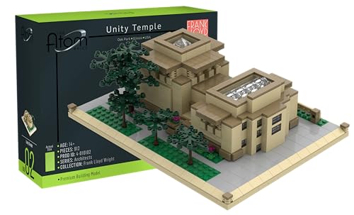 Atom Brick Unity Temple Building Set – Frank Lloyd Wright Model Kit