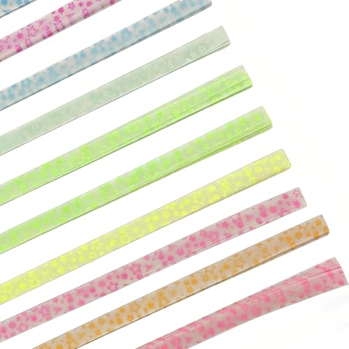 Jtnohx Luminous Origami Star Paper Strips Luminous Origami Starlight - color: starlight