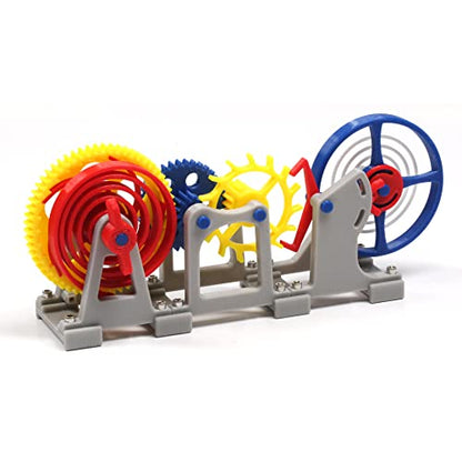 MagicTech 3D Printing Making Tourbillon Escapement Structure Clock Imitation Movement Model Wind-up by Toy Models JY09 - size: 9.84 x 1.57 x 3.93 Inch