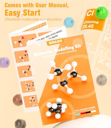 NINGOO Organic Chemistry Model Kit,240 PCS,for Students＆Teacher
