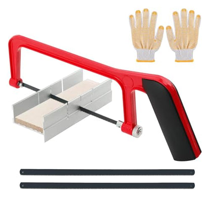 6 Inch Mini Hacksaw and Mitre Block Set - color: Red