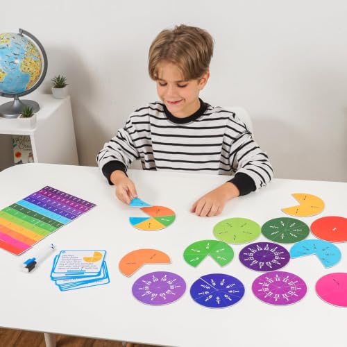 178 PCS Magnetic Fraction Circles & Tiles – Simply Magic Fraction Magnets