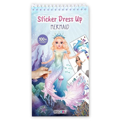 BSCOOL Mermaid Sticker Book Activity Book for Kids Girls - color: Sticker Dress Up Mermaid