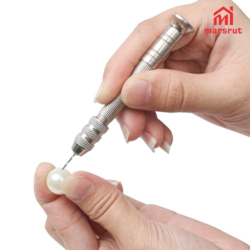Micro Drill Bit Set, Mini Drill Bits, 20Pcs 0.3-1.6mm Wire Twist, Pin Vise Hand Precision Aluminum Rotary Tool, Miniature Vice for Wood Plastic PVC Drilling Carburetor Jets Jewelry Crafts Hobby Model