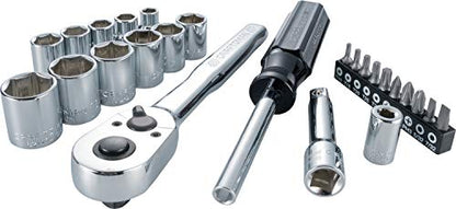 CRAFTSMAN Socket Set, Nano Metric, 3/8" Drive, 24Piece (CMMT12011) - style: Metric
