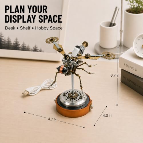 3D Metal Puzzles for Adults, Mechanical Model Building Kit for Home Decor