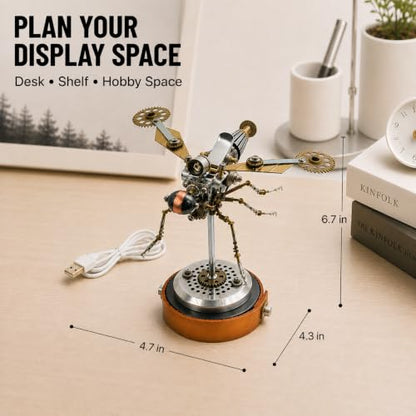 3D Metal Puzzles for Adults, Mechanical Model Building Kit for Home Decor