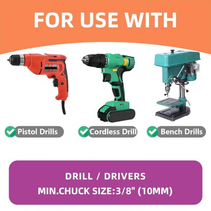 4-1/8 inch Bi-Metal Hole Saw Drill Bit - Ideal for Circular Cuts in Wood, Plastic, and Sheet Metal - 1-3/16" Cutting Depth - Includes Arbor and Pilot Bit - size: 4-1/8"(105mm)