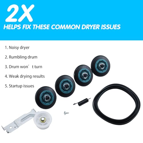 DV50K8600EV/A3 DV40J3000EW/A2 DV328AEW/XAA Dryer Repair Kit Belt Rollers