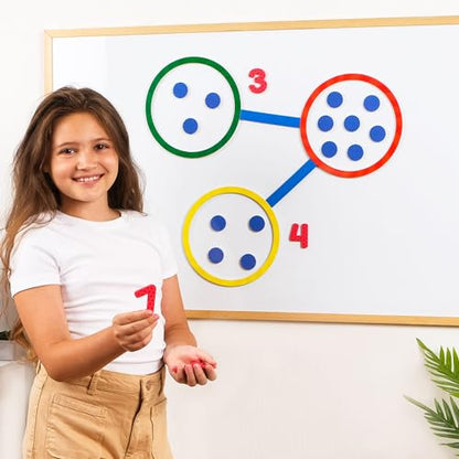 Simply Magic 75 PCS Colorful Magnetic Number Bonds - Number Bond Game