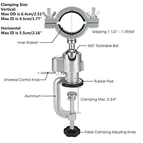 360 Degree Bench Clamp Vises Grinder Holder Electric Drill Stand Holder